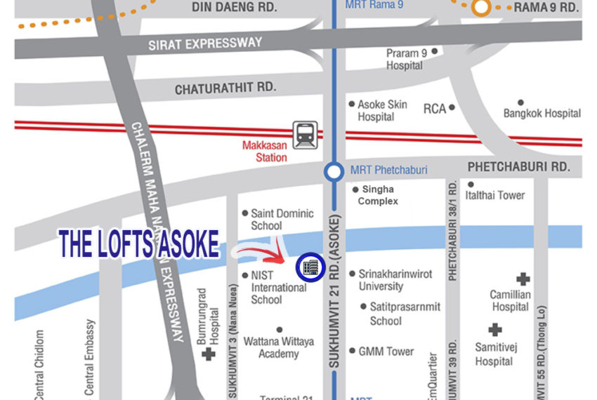 The-Lofts-Asoke-condo-map