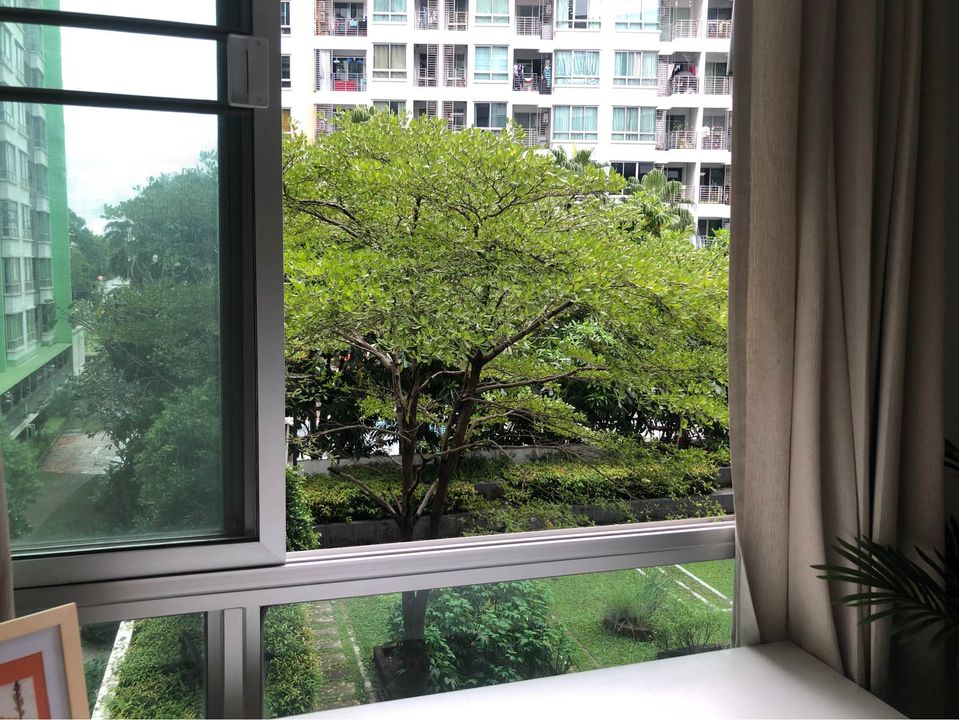 (For rent)  At City Condominium, garden view, near BTS Punnawithi